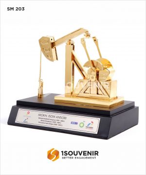 Souvenir Miniatur Pompa Angguk Gerak Pertamina