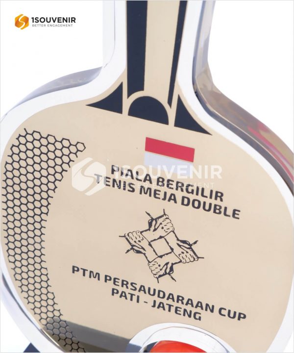 DETAIL-PB203 Piala Bergilir Tenis Meja Double PTM Persaudaraan Cup PATI - Jateng