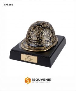 SM266 Souvenir Miniatur Helm Pertambangan Semen Gresik