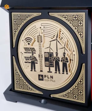 Plakat Kayu Logam PT PLN Jabar