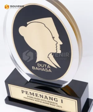 Plakat Akrilik Duta Bahasa Kepulauan Riau
