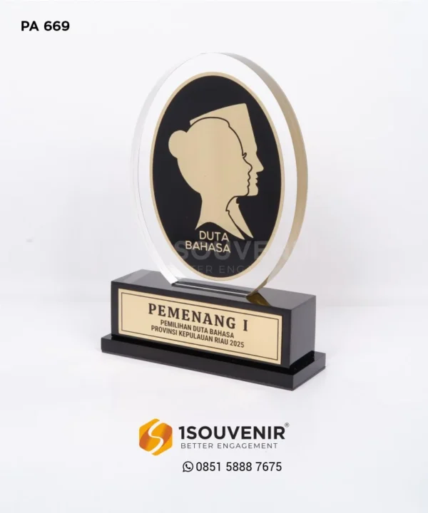 PA669 Plakat Akrilik Duta Bahasa Riau