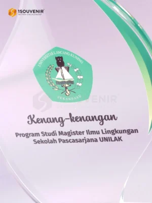 Plakat Akrilik Kenang-kenangan Program Studi Magister Ilmu Lingkungan Sekolah Pascasarjana UNILAK