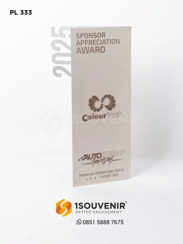 PL333 Plakat Logam Sponsor Appreciation