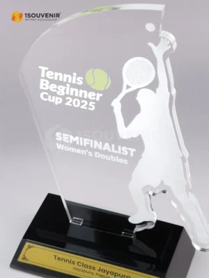 Plakat Akrilik Tennis Beginner Cup Penghargaan untuk...