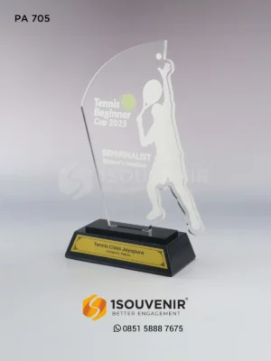 Plakat Akrilik Tennis Beginner Cup Penghargaan untuk...