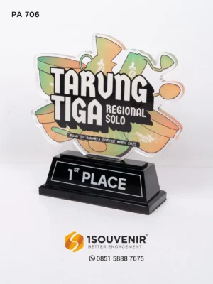 Plakat Akrilik Tarung Tiga Regional Solo Road To Jakarta...