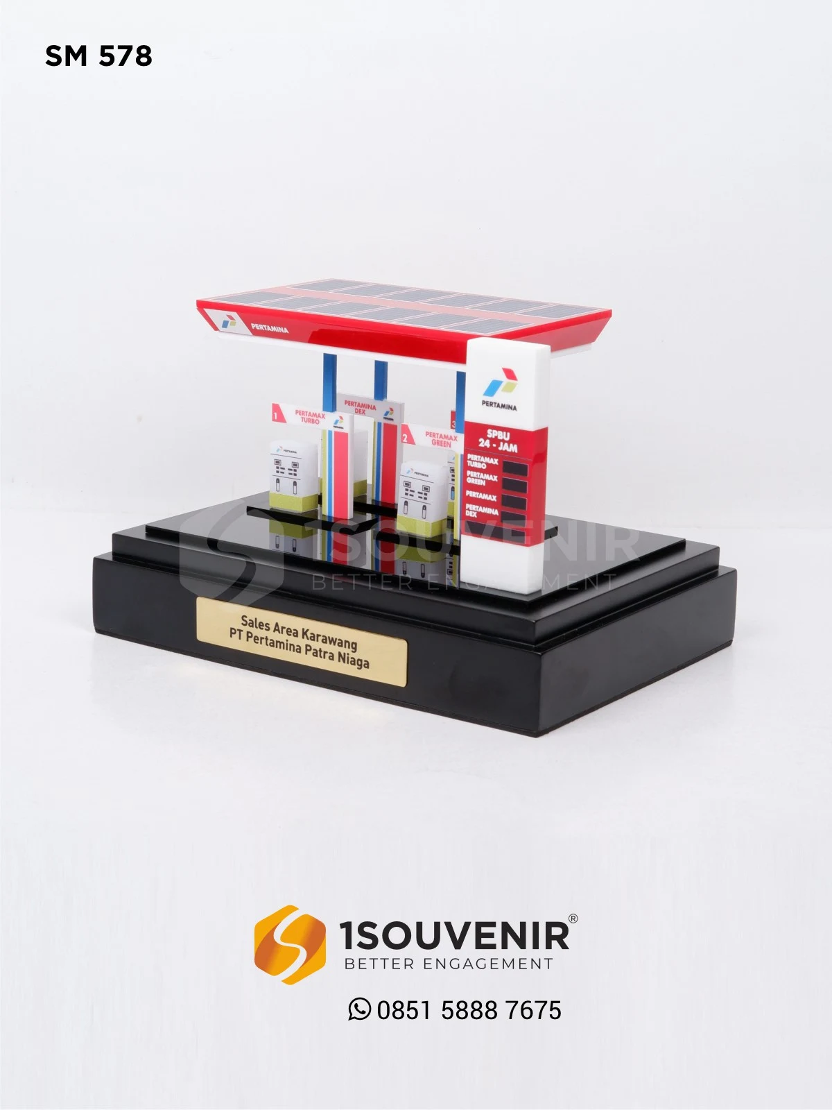 Miniatur SPBU Sales Area Karawang Kenang-kenangan dari PT Pertamina Patra Niaga 1 SM578 Miniatur SPBU Sales Area Karawang