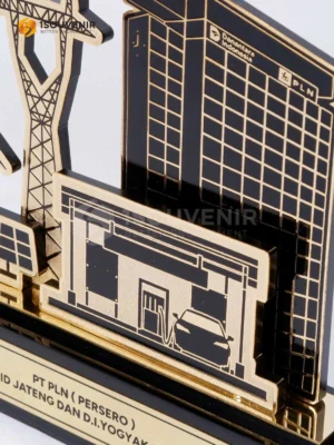 Plakat Logam Kenang-kenangan dari PLN UID...