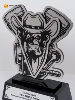 Plakat Logam Kalimantan Bike Week Ucapan Terima Kasih dari ABALS and Friends untuk PLN Nusa Daya