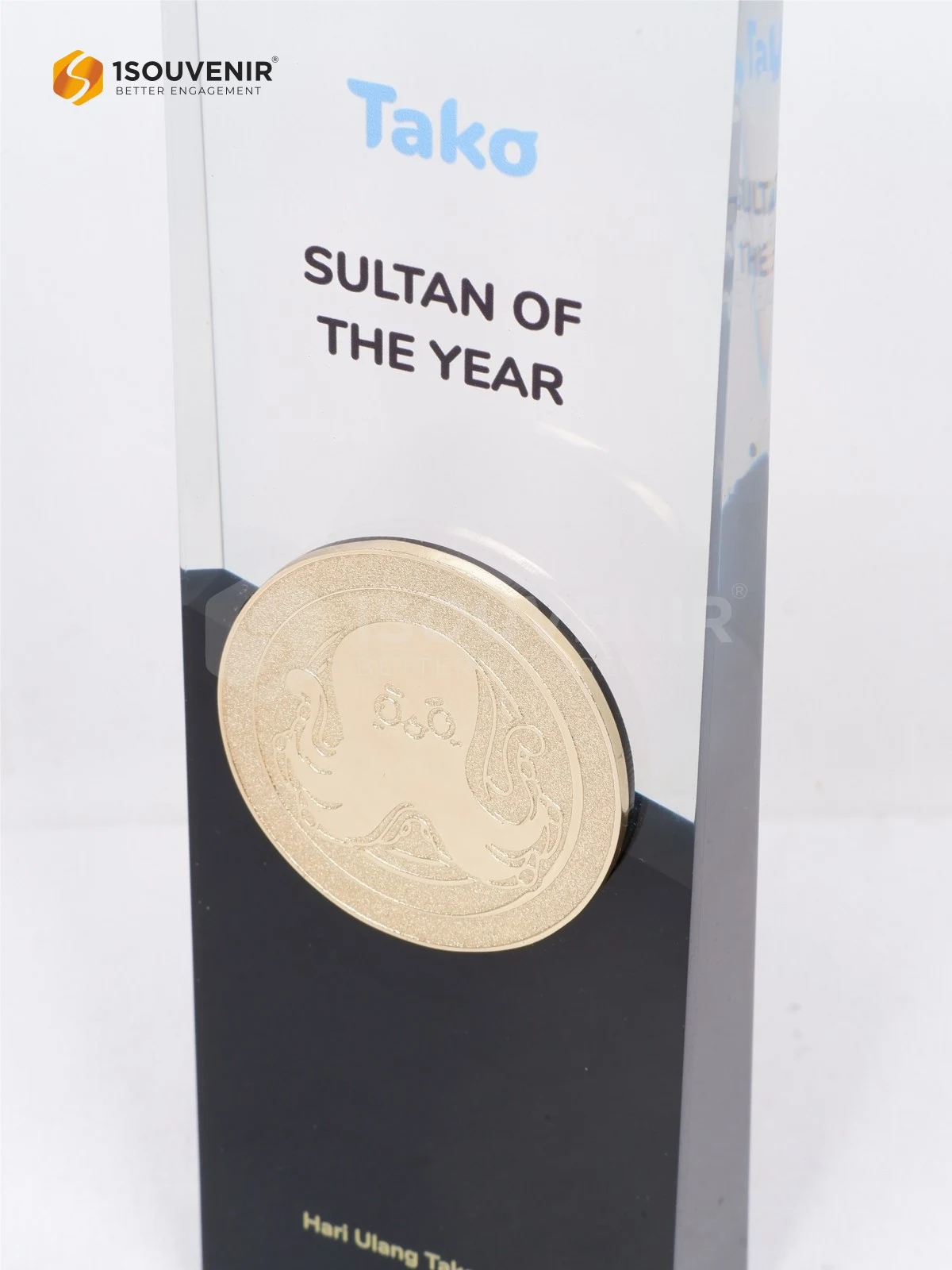 Plakat Resin Penghargaan Tako Awards Sultan of The Year 2 DETAIL-PR330 Plakat Resin Tako Award
