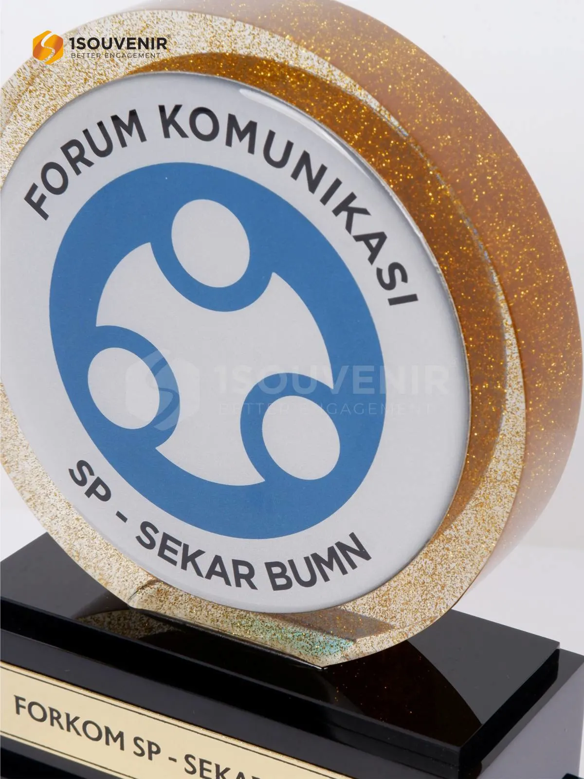 Plakat Resin Kenang-kenangan Forum Komunikasi SP Sekar BUMN 2 DETAIL-PR332 Plakat Resin Forum Komunikasi