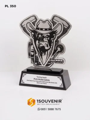 Plakat Logam Kalimantan Bike Week Ucapan Terima Kasih dari ABALS and Friends untuk PLN Nusa Daya