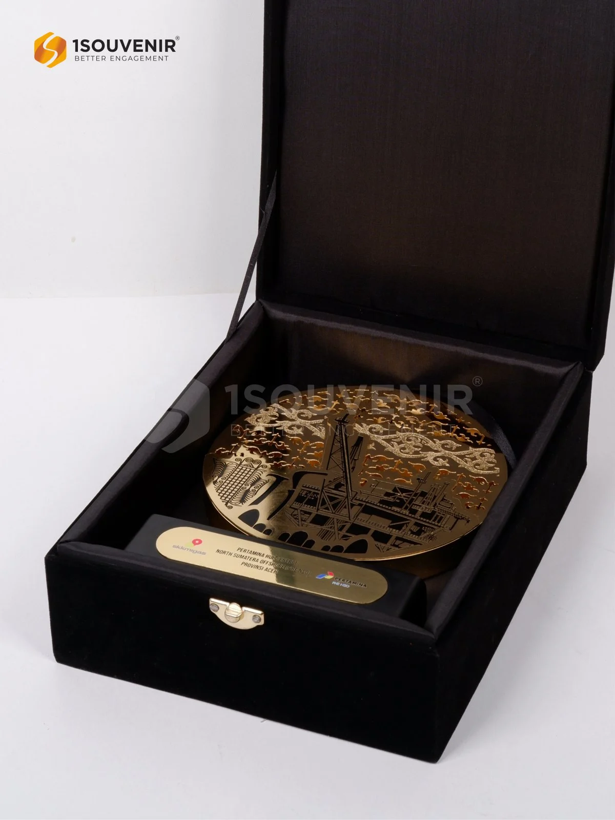 Plakat Logam Kenang-kenangan Pertamina Hulu Energi North Sumatra Offshore (PHE NSO) di Provinsi Aceh 3 DETAIL2-PL353 Plakat Logam PHE NSO