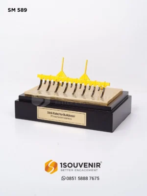 Miniatur Stick Rake fo Bulldozer Kenang-kenangan...
