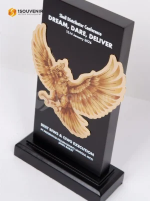 Plakat Kayu Penghargaan dalam Shell Distributor...