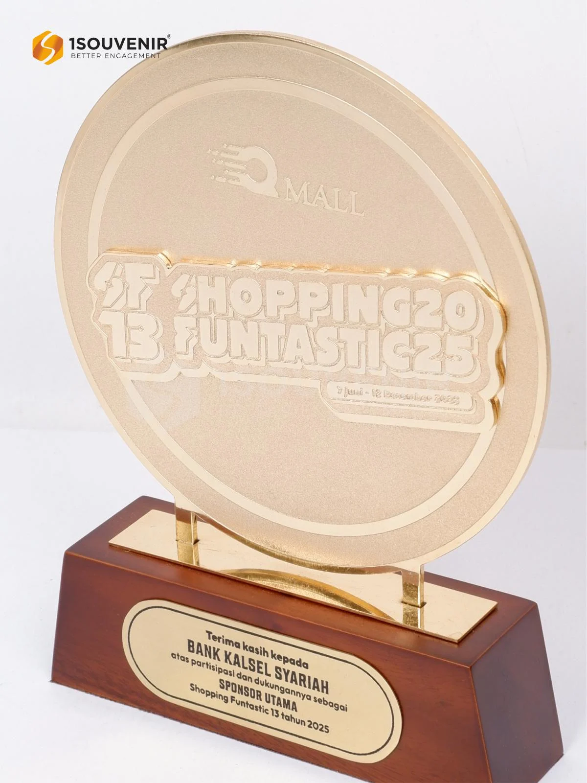 Plakat Logam Shopping Funtastic 13 Tahun 2025 Ucapan Terima Kasih untuk Sponsor Utama 2 DETAIL-PL357 Plakat Logam Shopping Funtastic