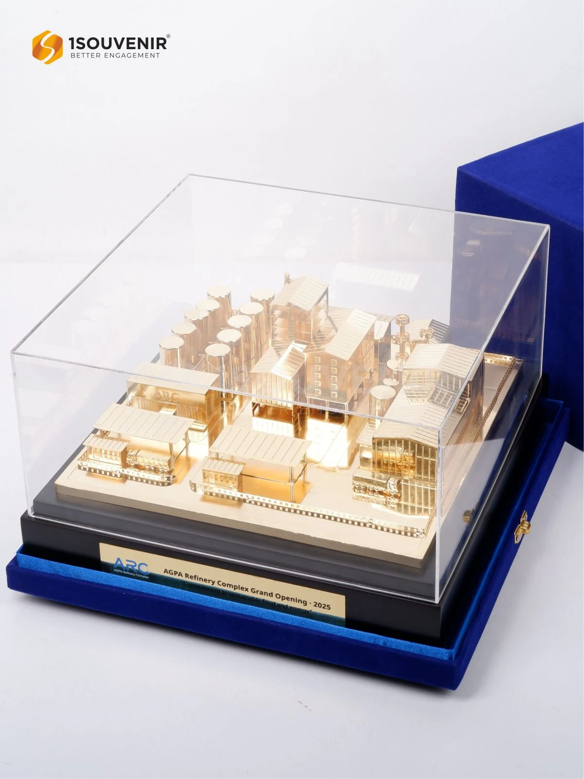 Miniatur Kenang-kenangan AGPA Refinery Complex Grand Opening 3 DETAIL2-SM592 Miniatur AGPA Refinery Complex