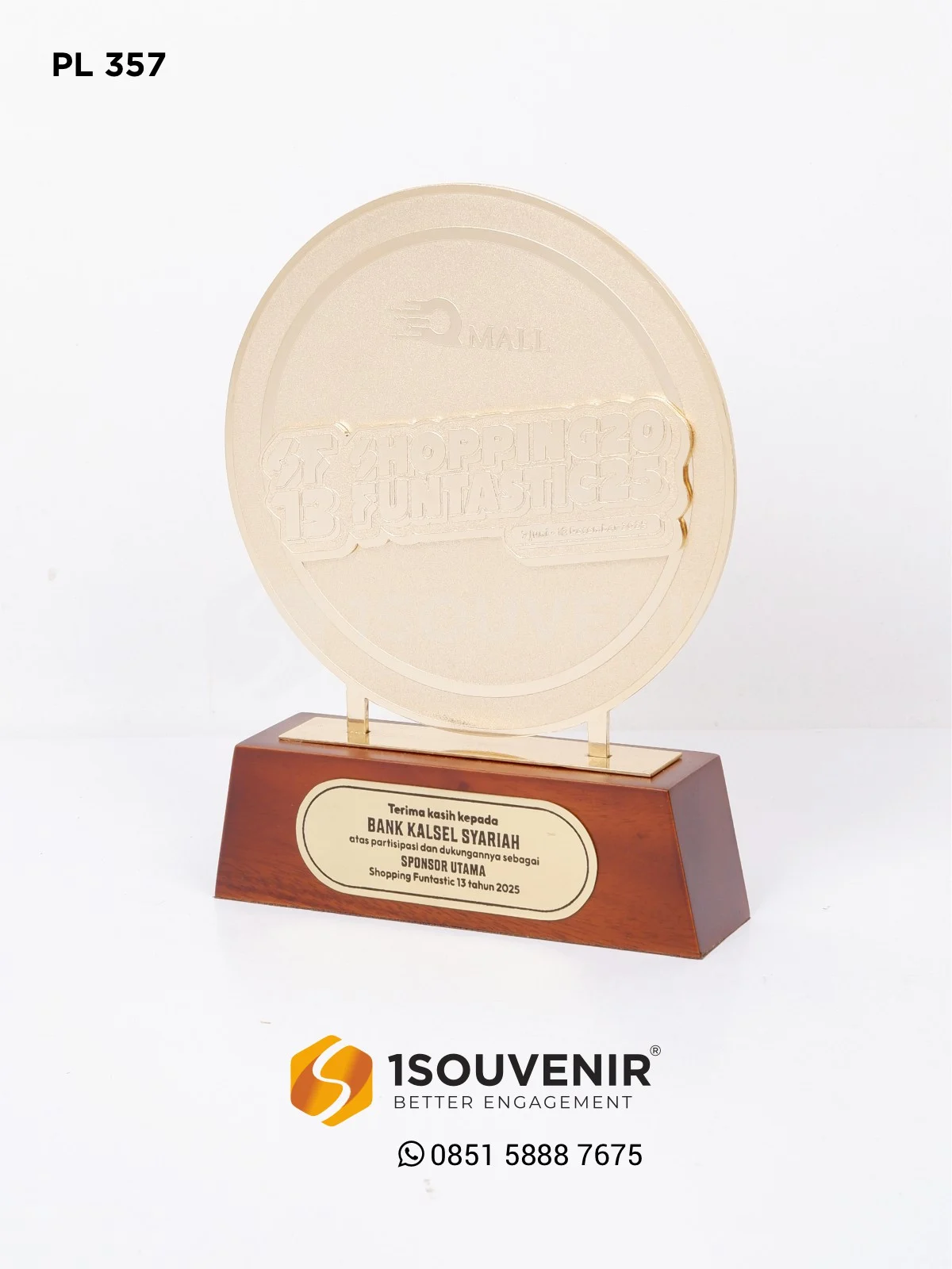 Plakat Logam Shopping Funtastic 13 Tahun 2025 Ucapan Terima Kasih untuk Sponsor Utama 1 PL357 Plakat Logam Shopping Funtastic