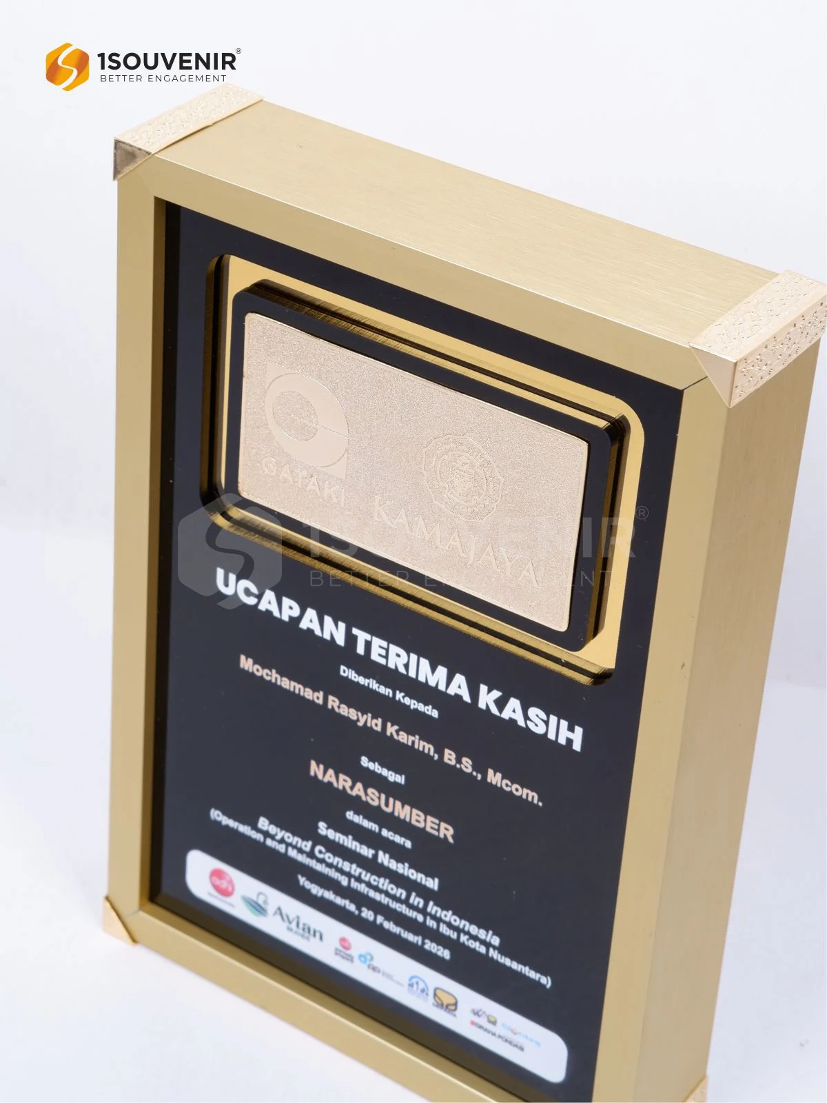 Plakat Frame Ucapan Terima Kasih untuk Narasumber Seminar Nasional Beyond Construction in Indonesia 2 DETAIL-PF312 Plakat Frame Semnas Beyond Construction