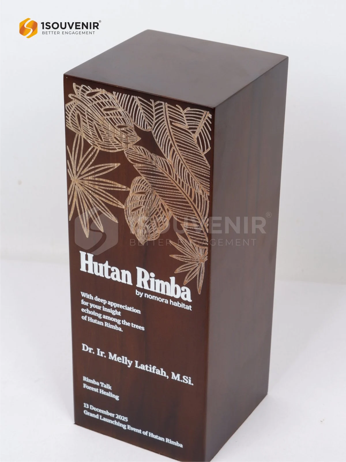 Plakat Kayu Apresiasi Rimba Talk Forest Healing dalam Grand Launching Event of Hutan Rimba by Nomora Habitat 2 DETAIL-PK659 Plakat Kayu Rimba Talk