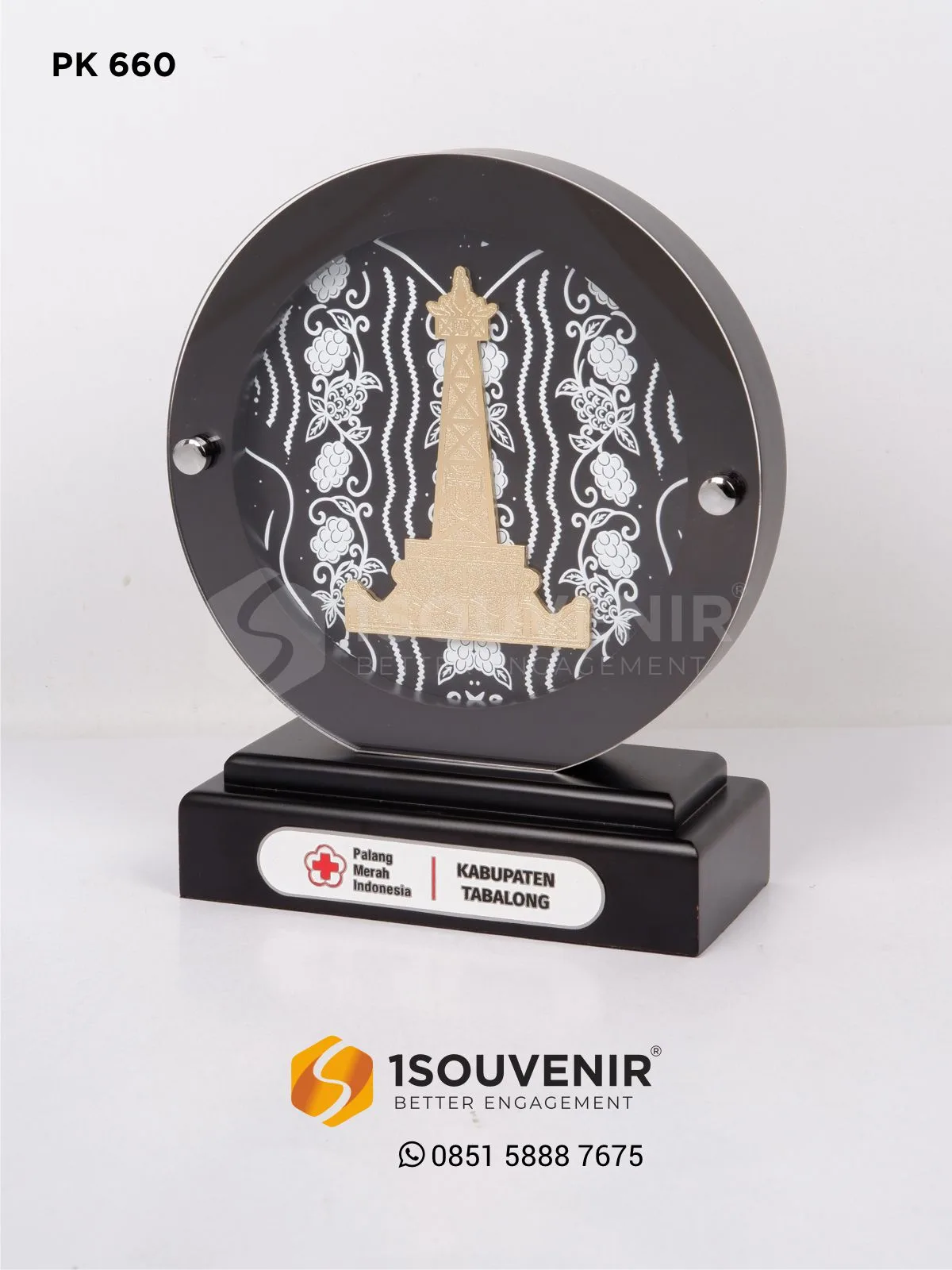 Plakat Kayu Kenang-kenangan dari PMI Kabupaten Tabalong 1 PK660 Plakat Kayu PMI Kabupaten Tabalong