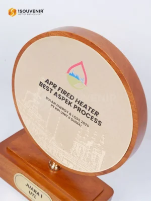 Plakat Kayu Penghargaan Apr Fired Heater Best Aspek...