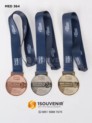 Medali Logam Apresiasi Final Set Padel Tournament