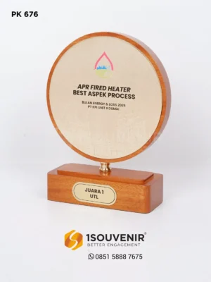 Plakat Kayu Penghargaan Apr Fired Heater Best Aspek...