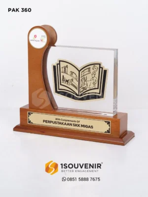 Plakat Kayu Akrilik Perpustakaan...