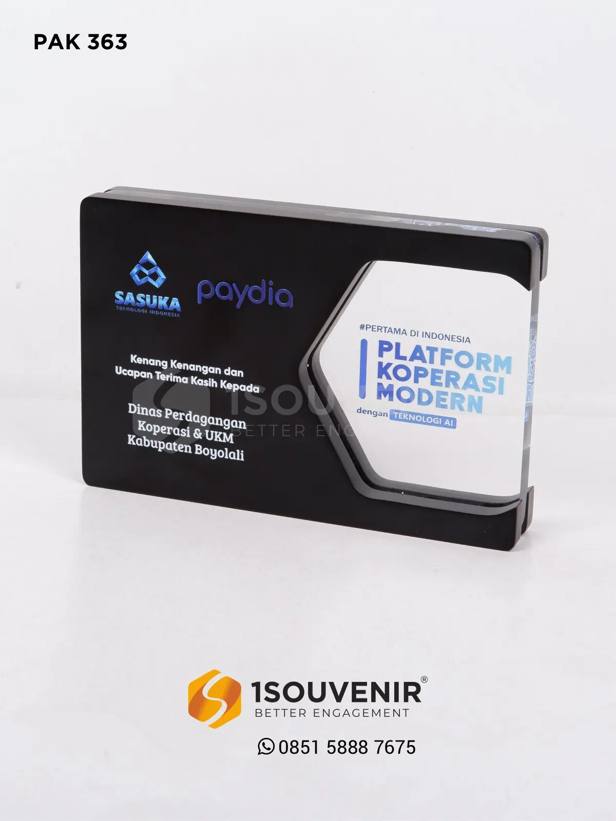 Plakat Kayu Akrilik Platform Koperasi Modern Ucapan Terima Kasih untuk Dinas Perdagangan, Koperasi, dan UKM Kabupaten Boyolali 1 PAK363 Plakat Kayu Akrilik Platform Koperasi Modern