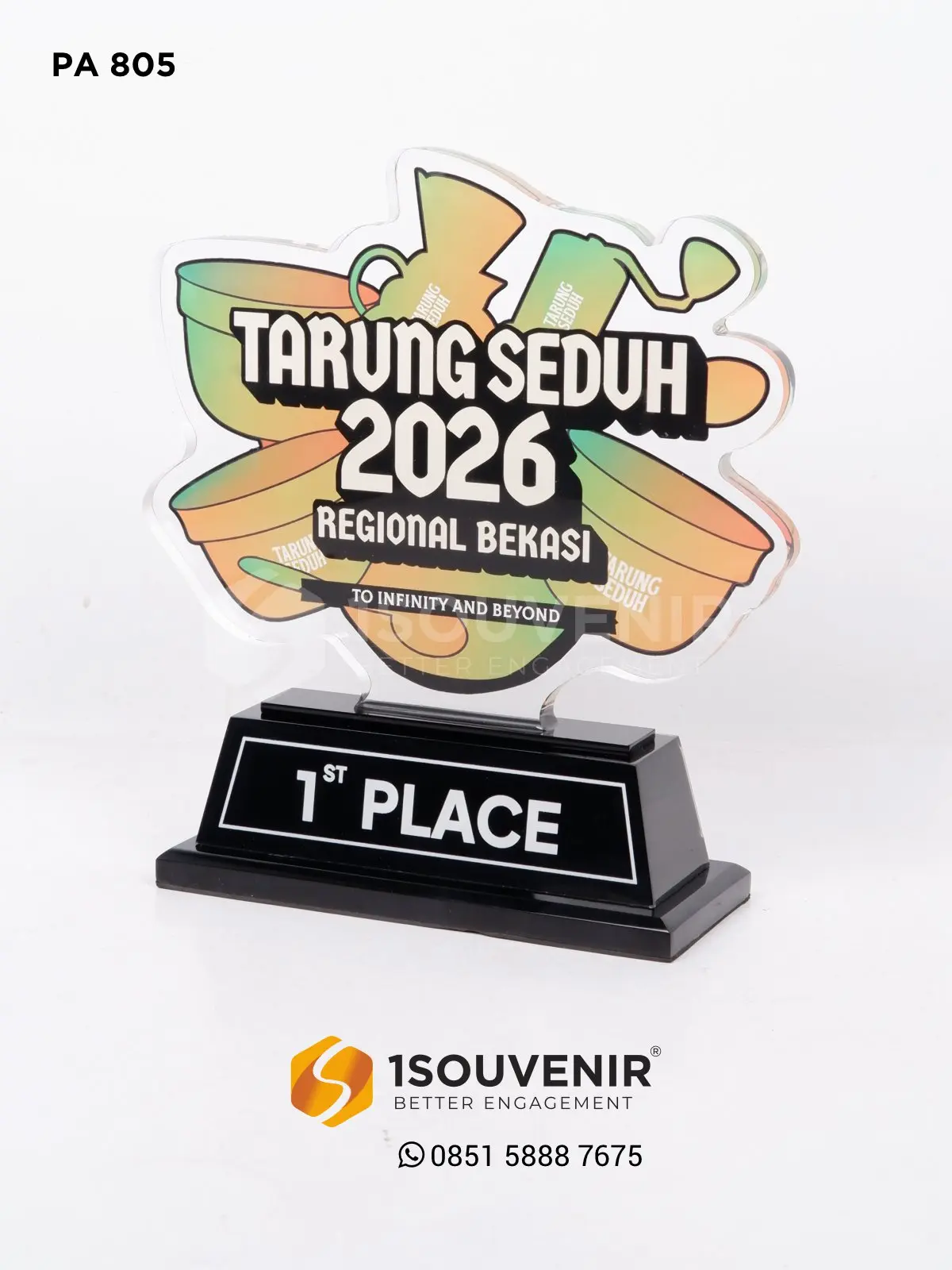 Plakat Akrilik 1st Place Tarung Seduh 2026 1 PA805 Plakat Akrilik Tarung Seduh