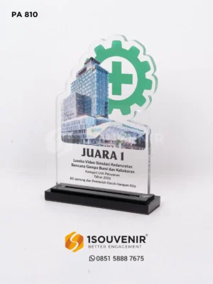 Plakat Akrilik Lomba Video Simulasi Kedaruratan Bencana Gempa Bumi dan Kebakaran
