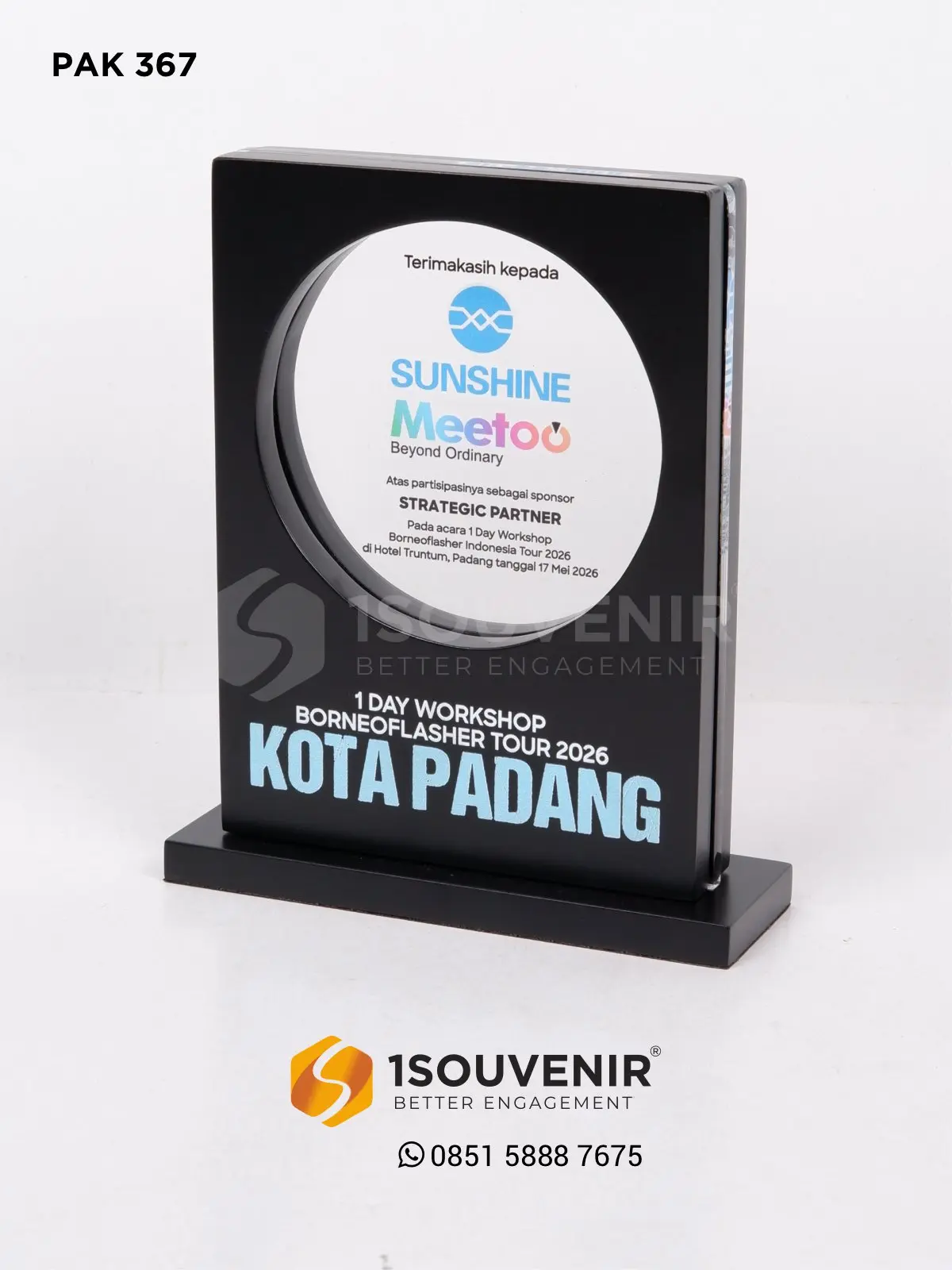 Plakat Kayu Akrilik Ucapan Terima Kasih untuk Sponsor Workshop Borneoflasher 1 PAK367 Plakat Kayu Akrilik Workshop Borneoflasher