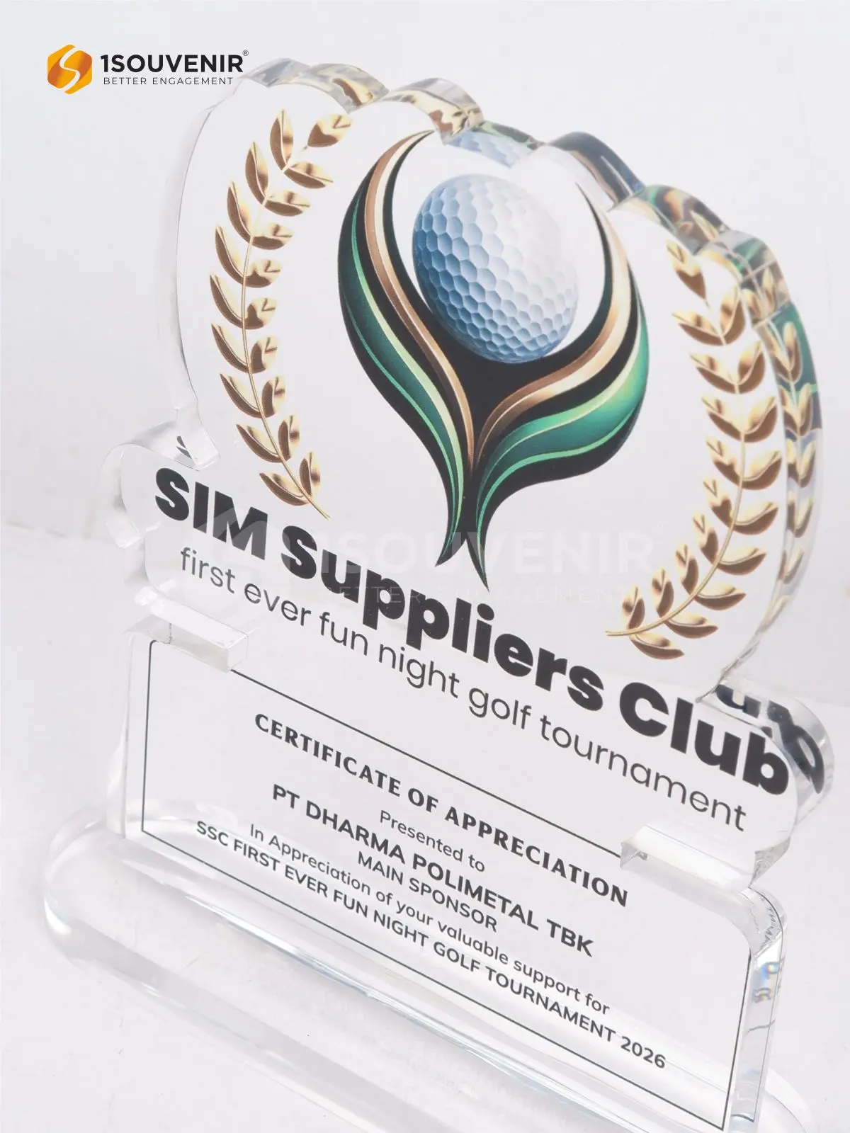 Plakat Akrilik SSC First Ever Fun Night Golf Tournament 2026 SIM Suppliers Club 2 DETAIL-PA856 Plakat Akrilik SIM Suppliers Club