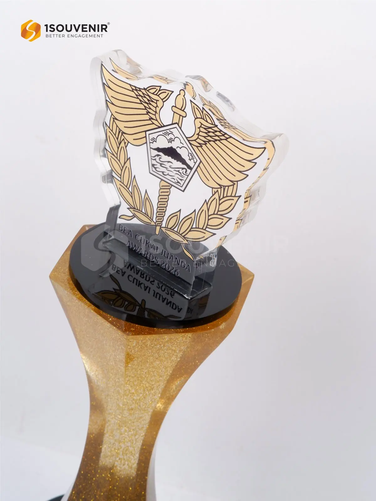 Piala Penghargaan Bea Cukai Juanda Awards 2026 2 DETAIL-PP372 Piala Penghargaan BC Juanda Award