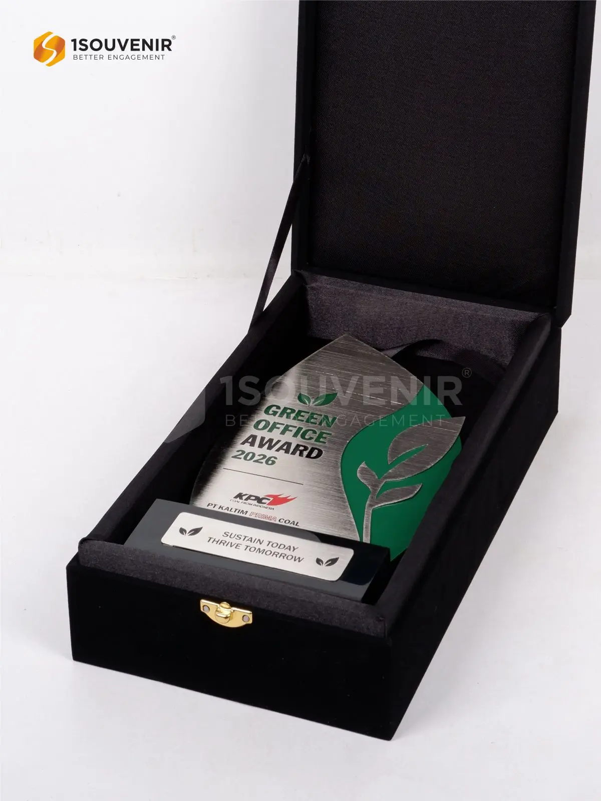 Plakat Logam Green Office Award 2026 PT Kaltim Prima Coal 3 DETAIL2-PL432 Plakat Logam Green Office Award