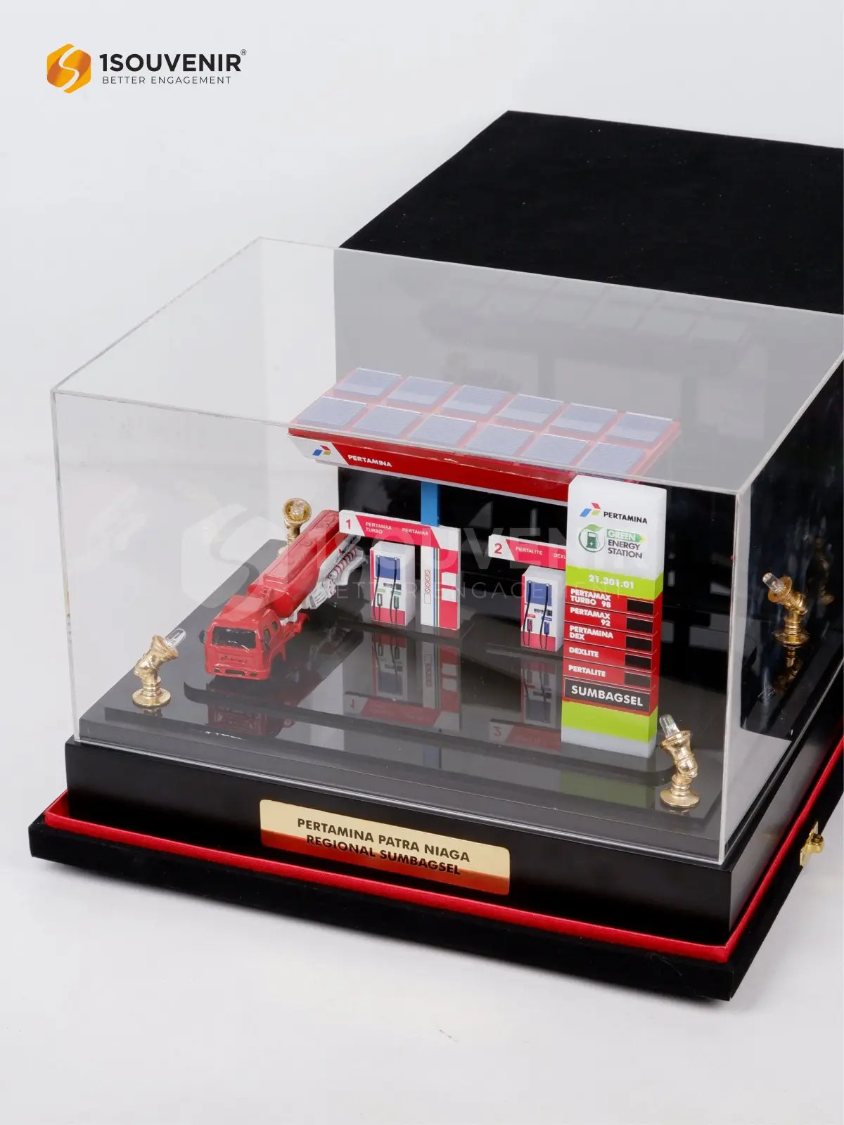 Miniatur SPBU Cendera Mata PT Pertamina Patra Niaga Sumbagsel 3 DETAIL2-SM645 Miniatur SPBU Pertamina Sumbagsel