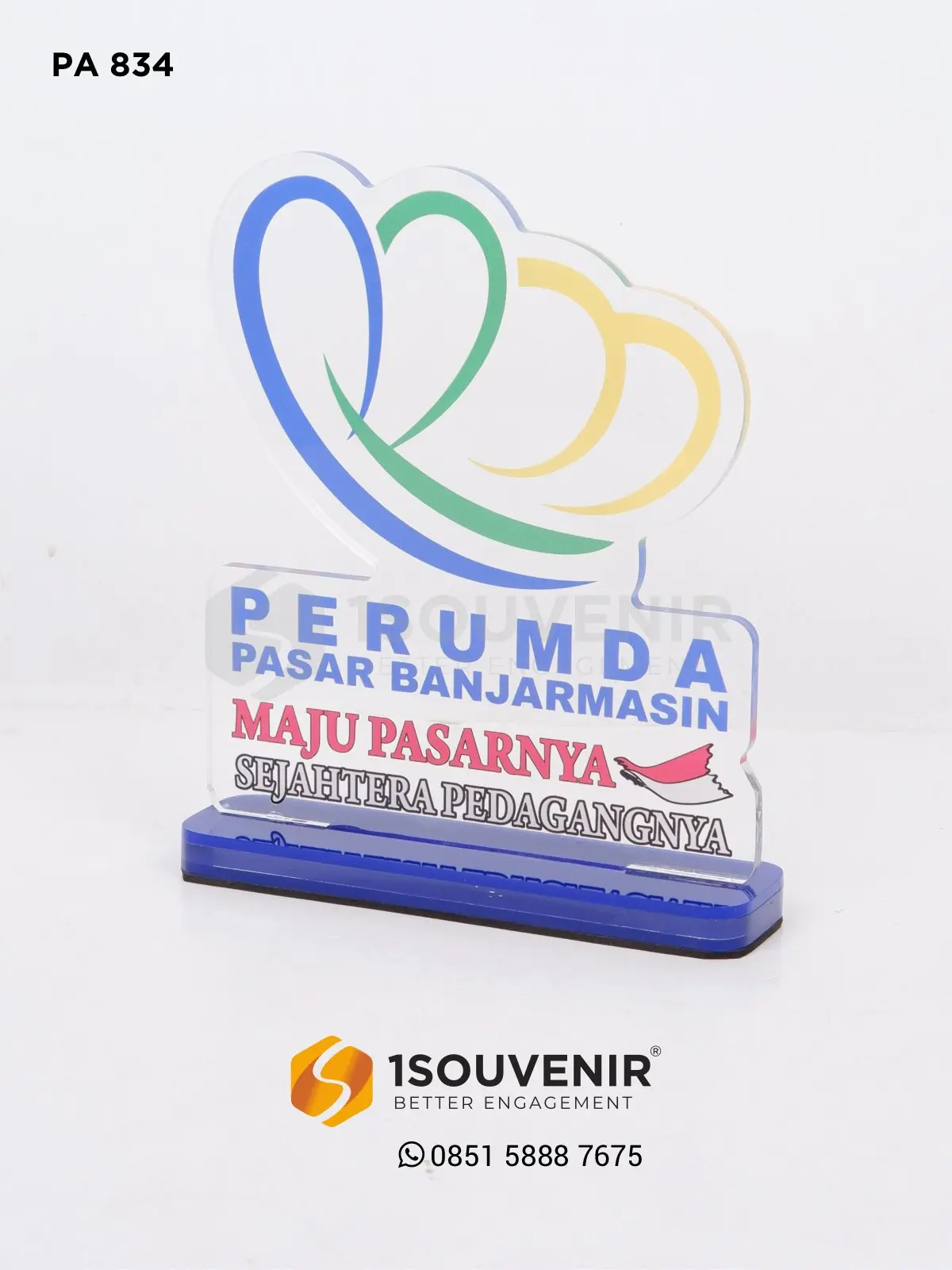 Plakat Akrilik Perumda Pasar Banjarmasin 1 PA834 Plakat Akrilik Perumda Pasar Banjarmasin