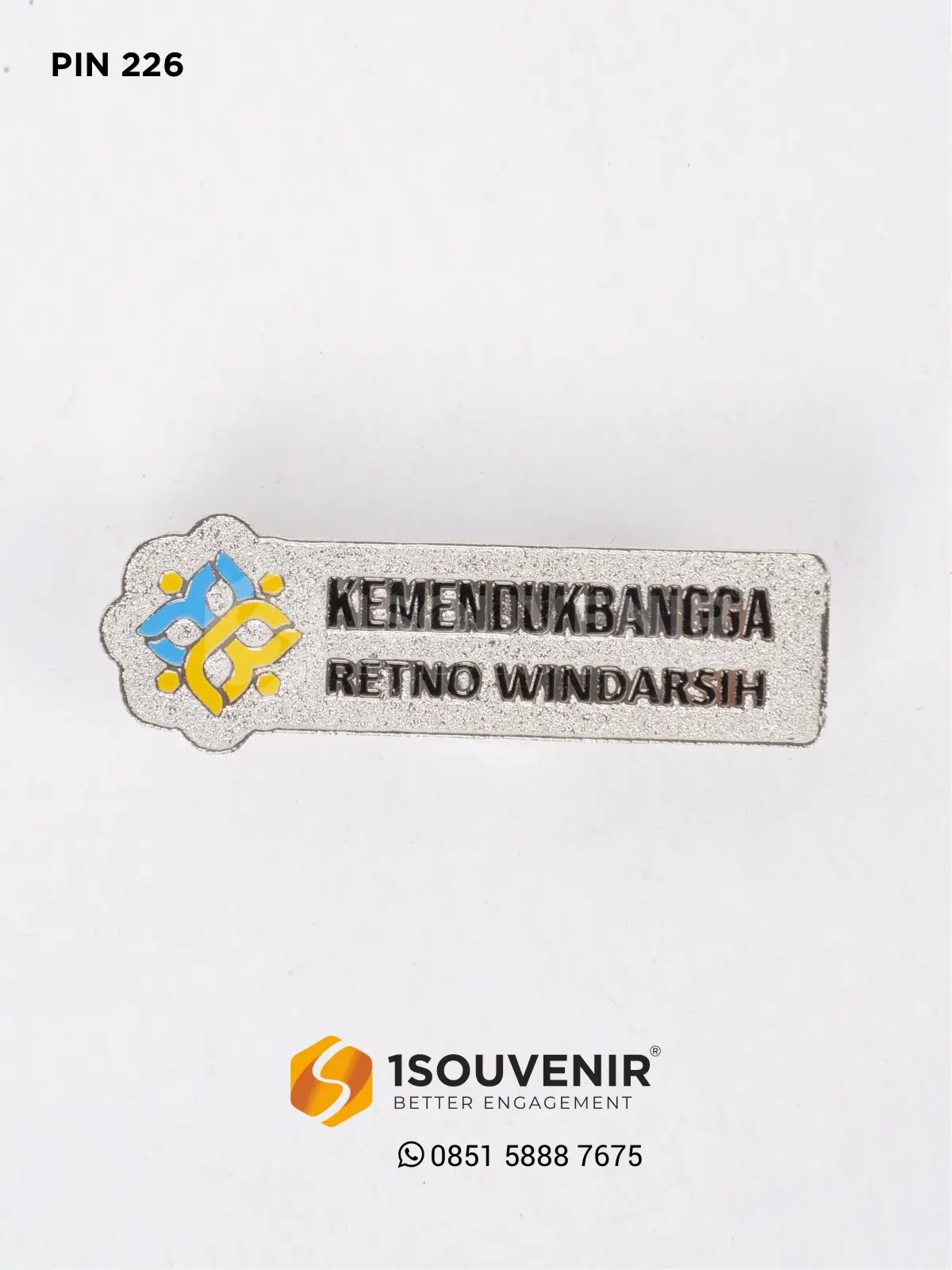 Pin Logam Kemendukbangga 1 PIN226 Pin Logam Kemendukbangga