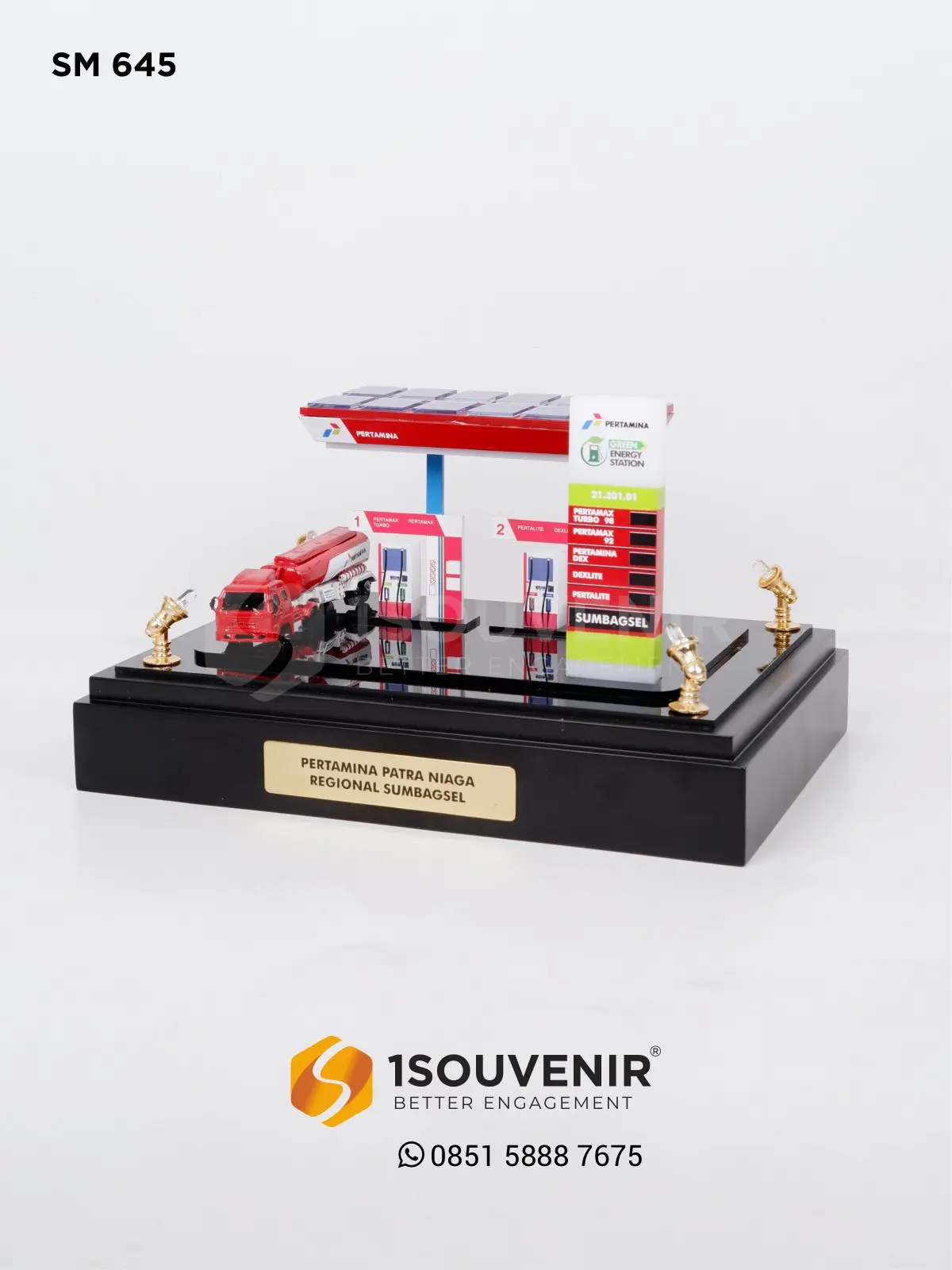 Miniatur SPBU Cendera Mata PT Pertamina Patra Niaga Sumbagsel 1 SM645 Miniatur SPBU Pertamina Sumbagsel
