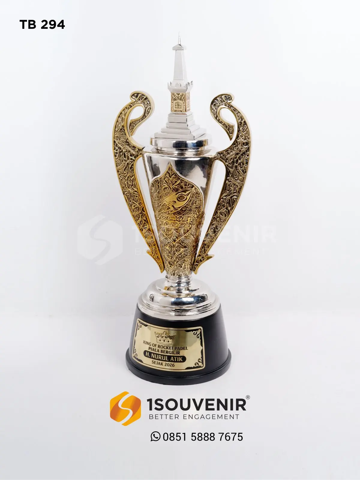 Piala Bergilir H. Nurul Atik Turnamen King of Rocket Padel 1 TB294 Piala Bergilir H. Nurul Atik
