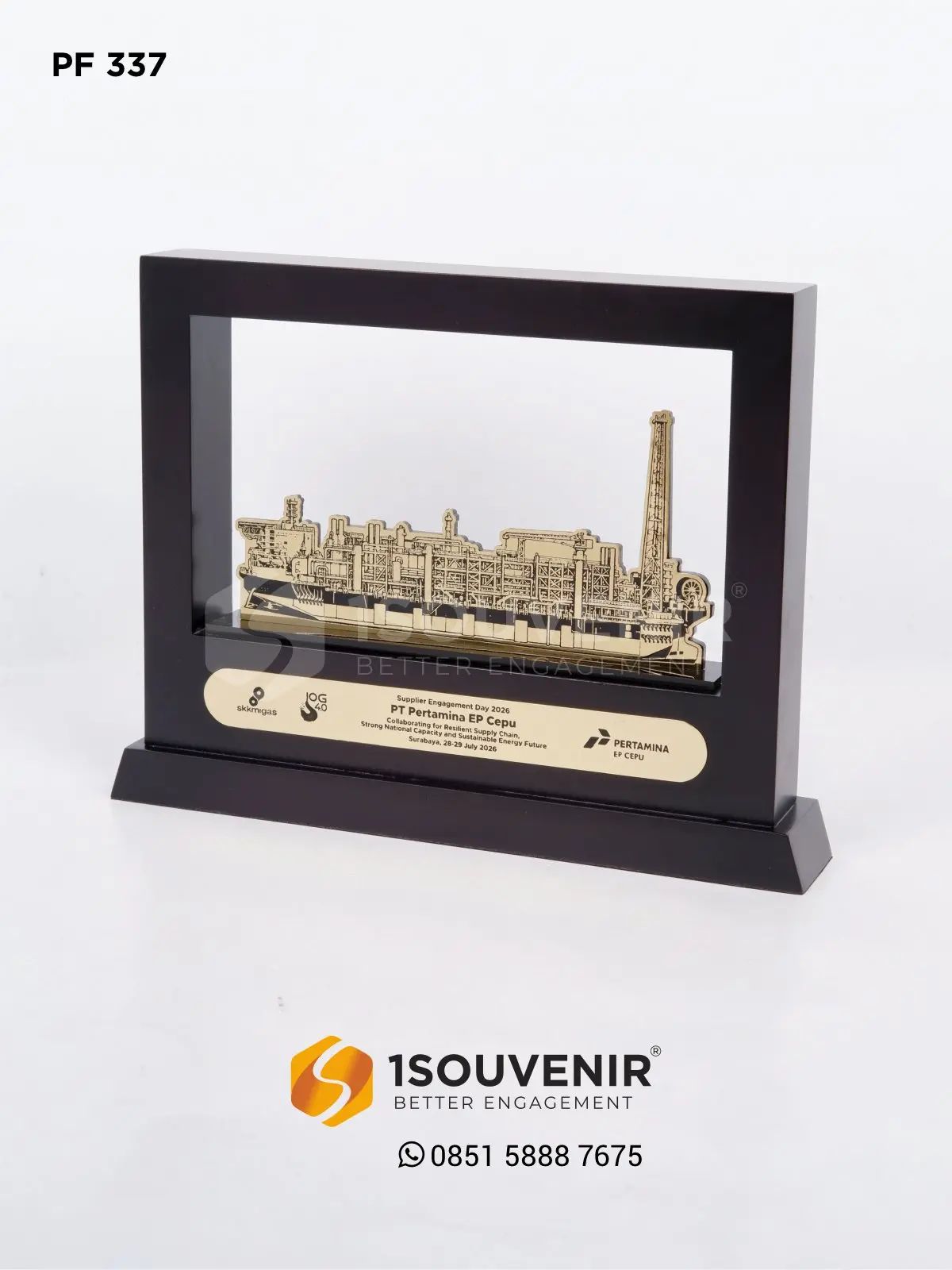 Plakat Frame Kapal Kilang Minyak PT Pertamina EP Cepu 1 PF337 Plakat Frame Kapal Kilang Minyak