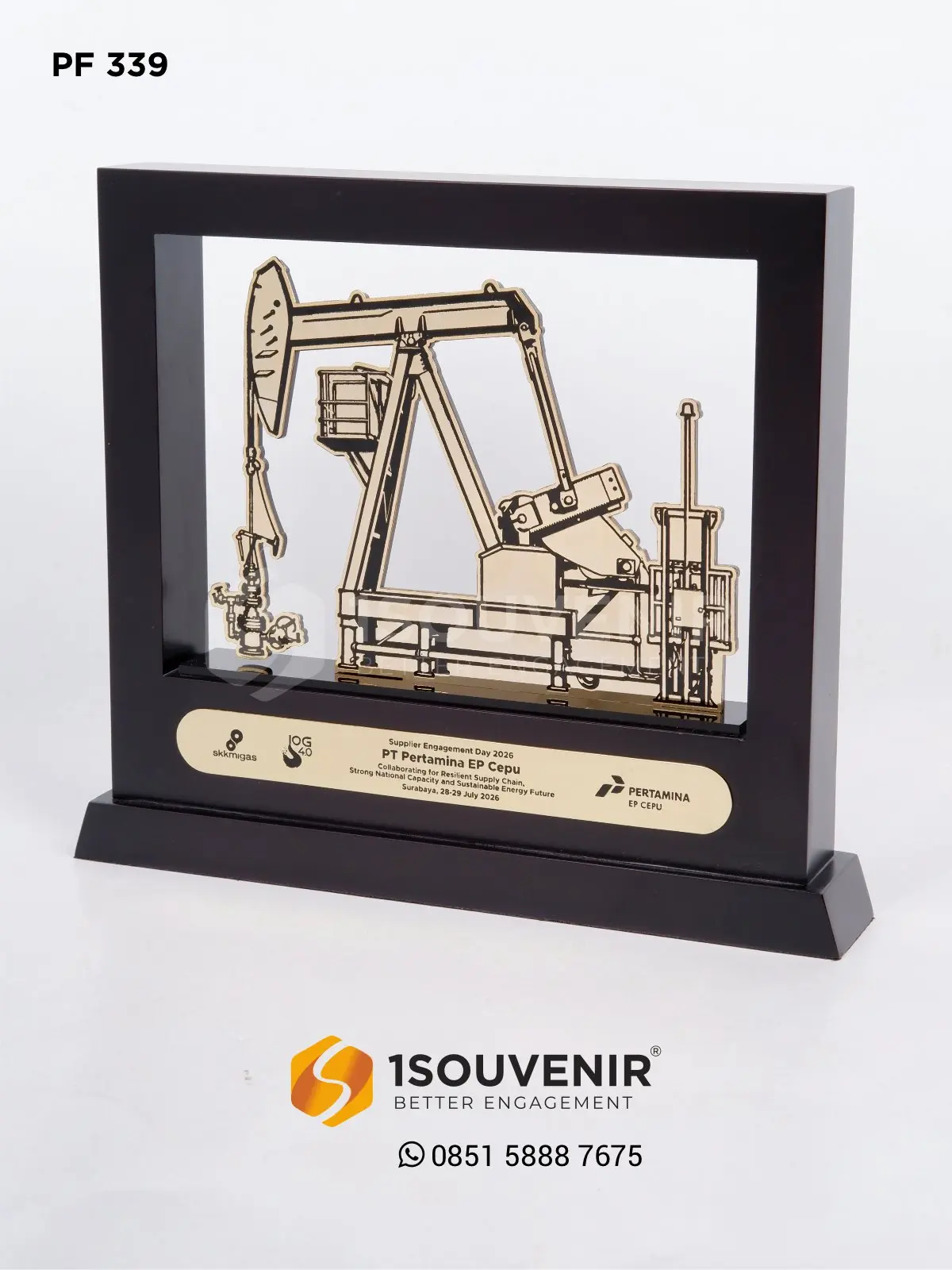 Plakat Frame Pompa Angguk PT Pertamina EP Cepu 1 PF339 Plakat Frame Pompa Angguk
