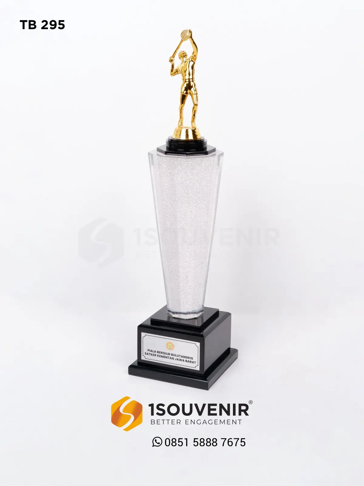 Piala Bergilir Resin Bulu Tangkis Satker Kementan Jawa Barat 1 TB295 Piala Bergilir Resin Satker Kementan