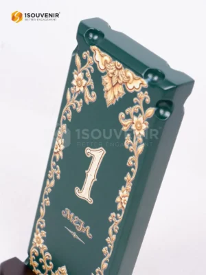 Papan Nomer Meja Kayu Custom