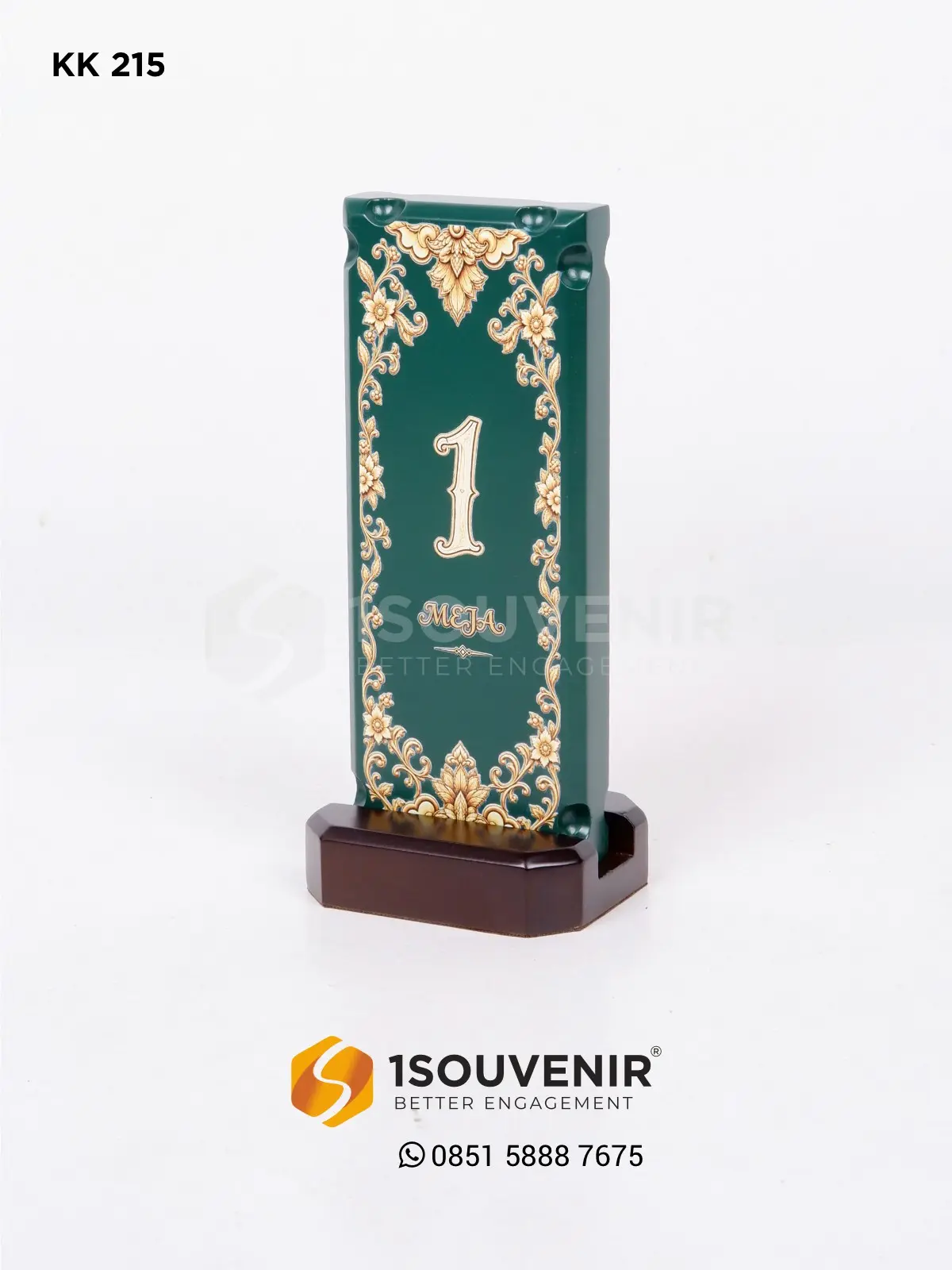 Papan Nomer Meja Kayu Custom 1 KK215 Papan Nomer Meja Kayu Custom