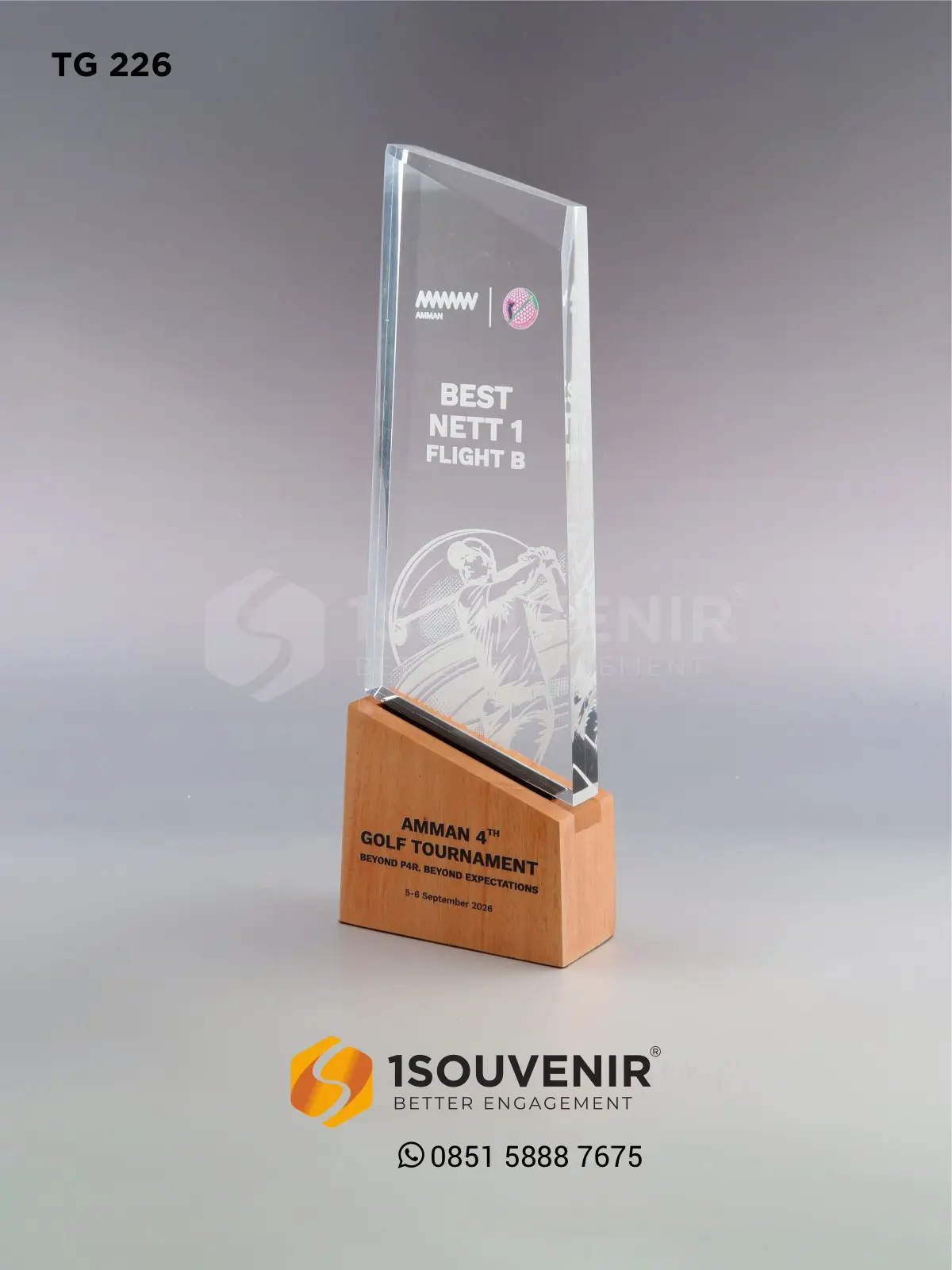 Piala Golf Best Nett 1 Flight B AMMAN 4th Golf Tournament 1 TG226 Piala Golf AMMAN 4th Golf Tournament