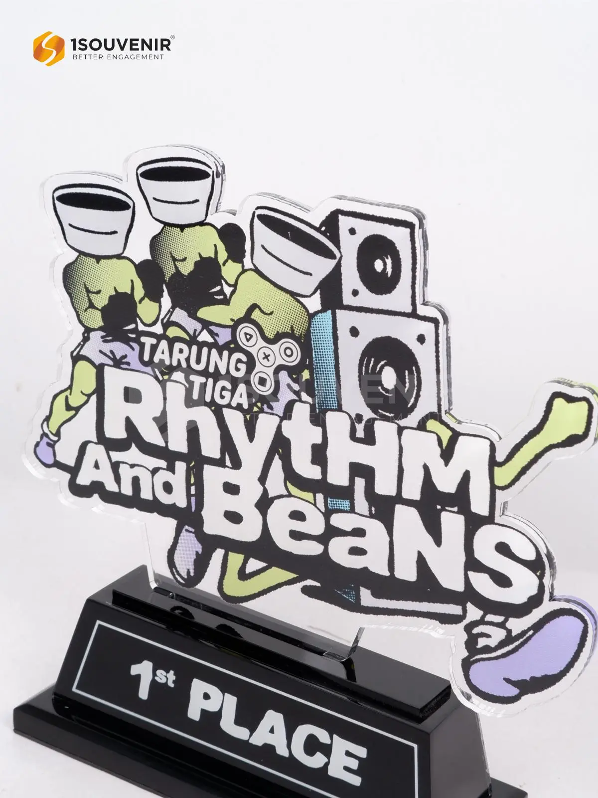 Plakat Akrilik Tarung Tiga 1st Place Rhythm and Beans 2 DETAIL-PA896 Plakat Akrilik Rhythm and Beans