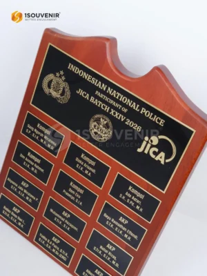 Plakat Kayu Indonesia National Police Participant...